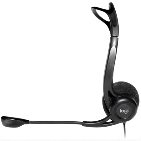 Casque Logitech 960 pour ordinateur avec microphone anti-parasite - USB (981-000100) – Image 2