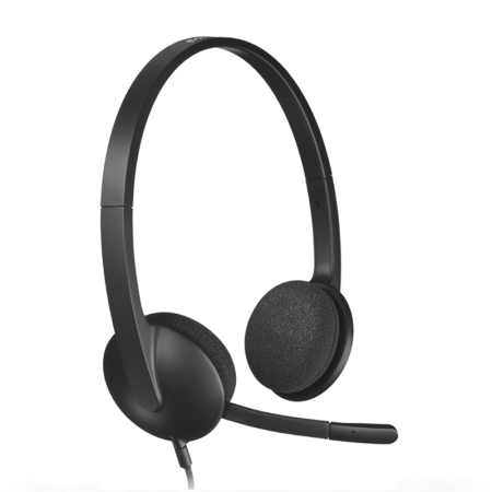Casque Logitech H340 pour PC avec microphone anti-parasite - USB (981-000475) – Image 3