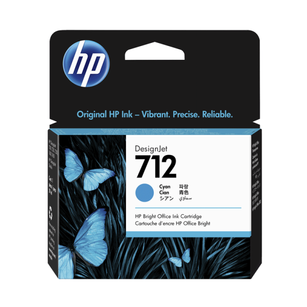 Cartouche HP 712 29ml Cyan T630/T230