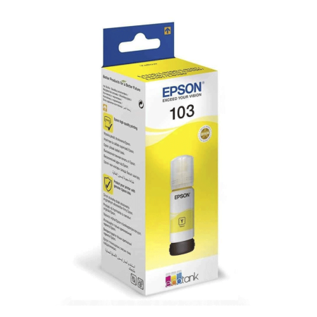 Bouteille d'encre Epson 103 pour L3150/L31111/L3110 YELLOW