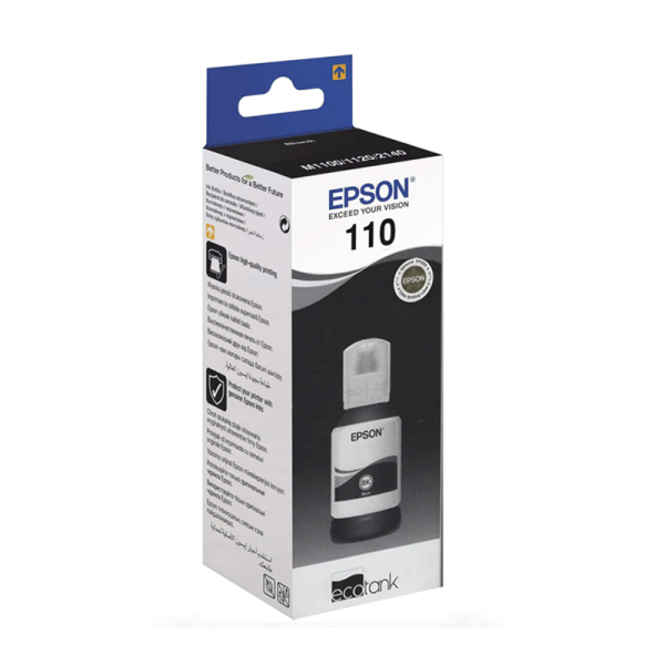 Bouteille d'encre EPSON ITS 110 /Noir /120 ml /6000 Pages (C13T03P14A)