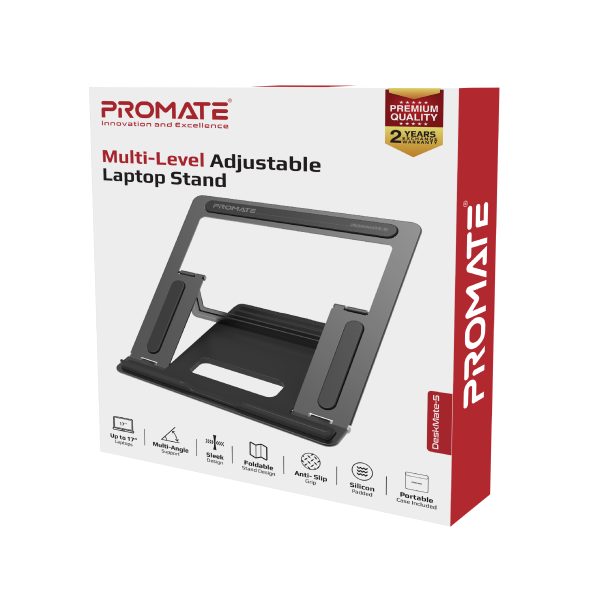DeskMate-5 Support d’ordinateur portable réglable à plusieurs niveaux