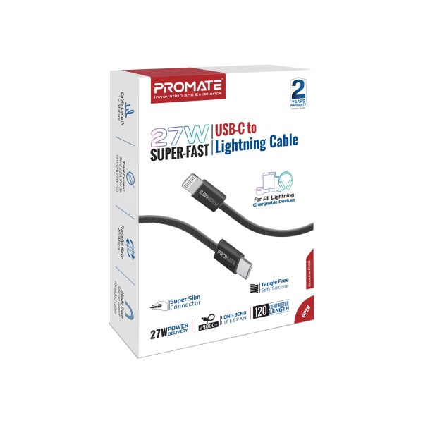 EcoLine-Ci120 27W Super-Fast USB-C Lightning Cable