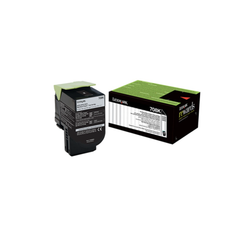 Cartouche de toner Lexmark 70C80K0 (2 500 pages) - Noir