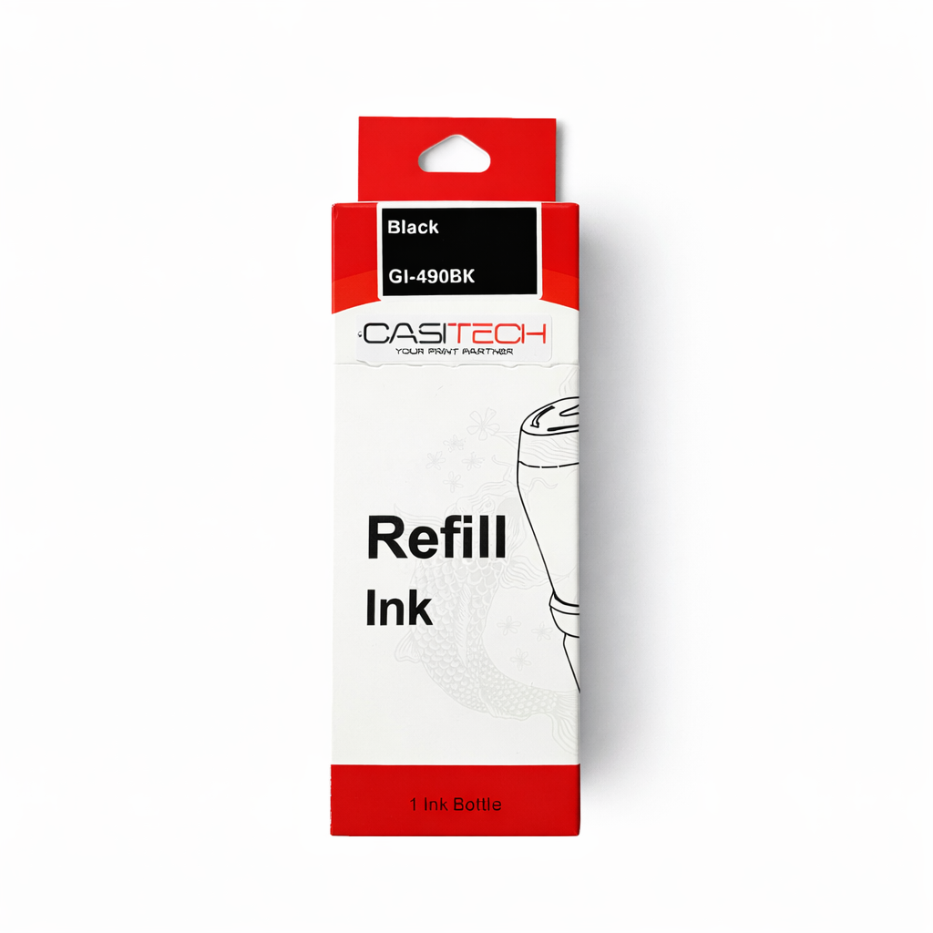 Canon GI-490 BK Noir - Bouteille d'Encre MegaTank 6000 Pages (0663C001AC)