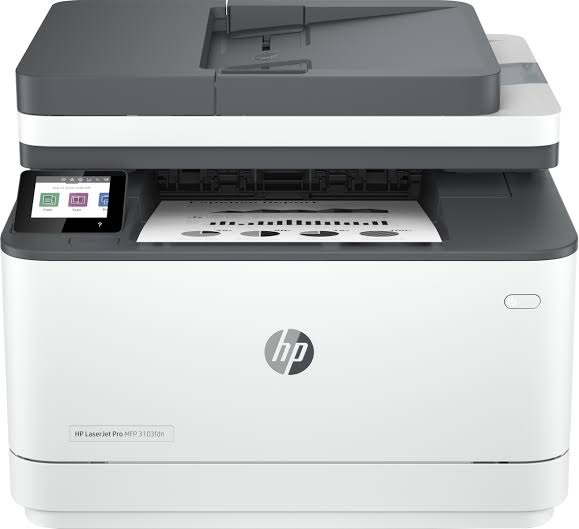 Imprimante Multifonction HP LaserJet Pro 3103fdn 4-en-1 Réseau Recto Verso 33 ppm (3G631A)